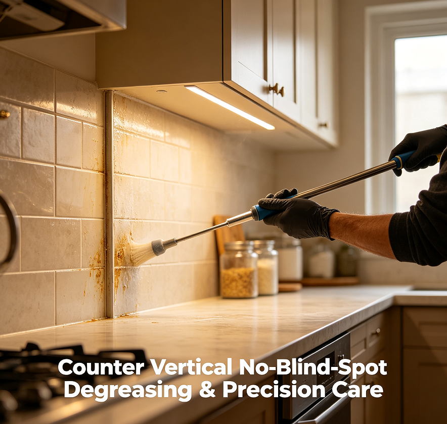 Counter Vertical No-Blind-Spot Degreasing & Precision Care
