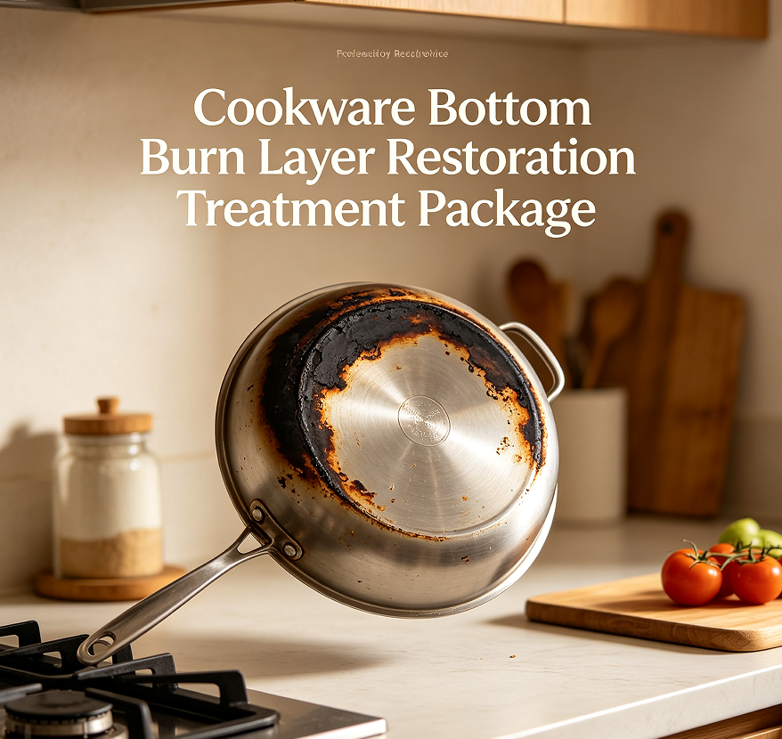 Cookware Bottom Burn Layer Restoration Treatment Package