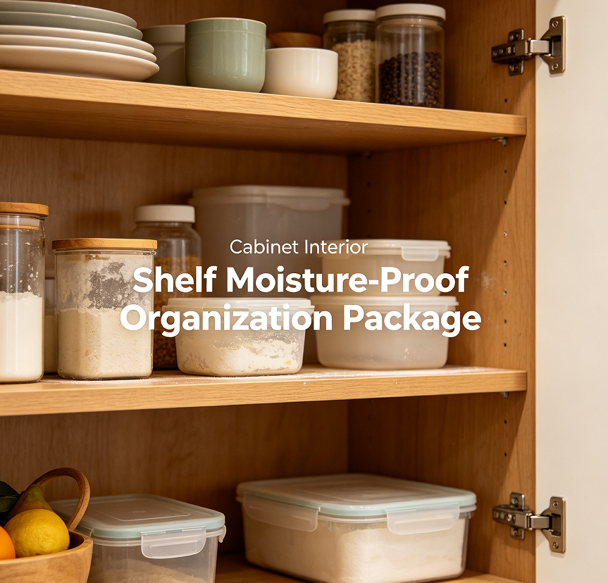 Cabinet Interior Shelf Moisture-Proof Organization Package