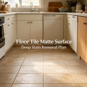 Floor Tile Matte Surface Deep Stain Removal Plan