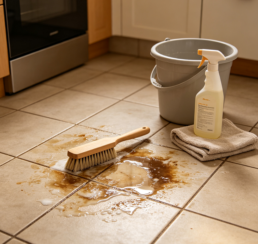 Floor Tile Matte Surface Deep Stain Removal Plan - Image 2
