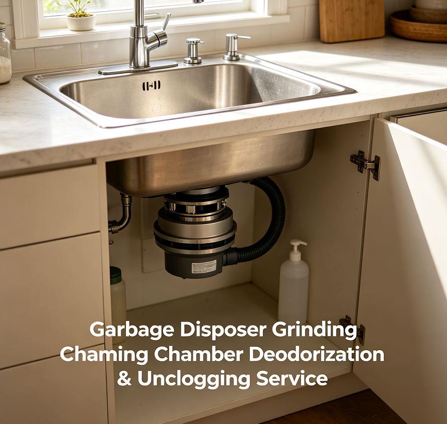 Garbage Disposer Grinding Chamber Deodorization & Unclogging Service