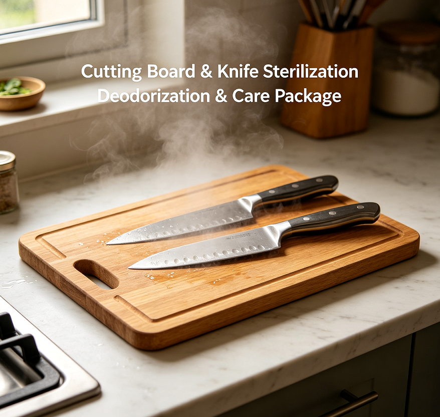 Cutting Board & Knife Sterilization Deodorization & Care Package