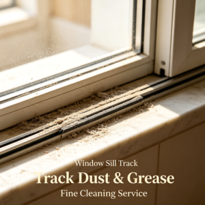 Window Sill Track Dust & Grease Fine Cleaning Service