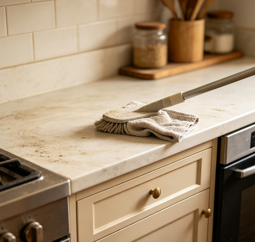 Cabinet Top Aged Dust Specialized Removal Plan - Image 2